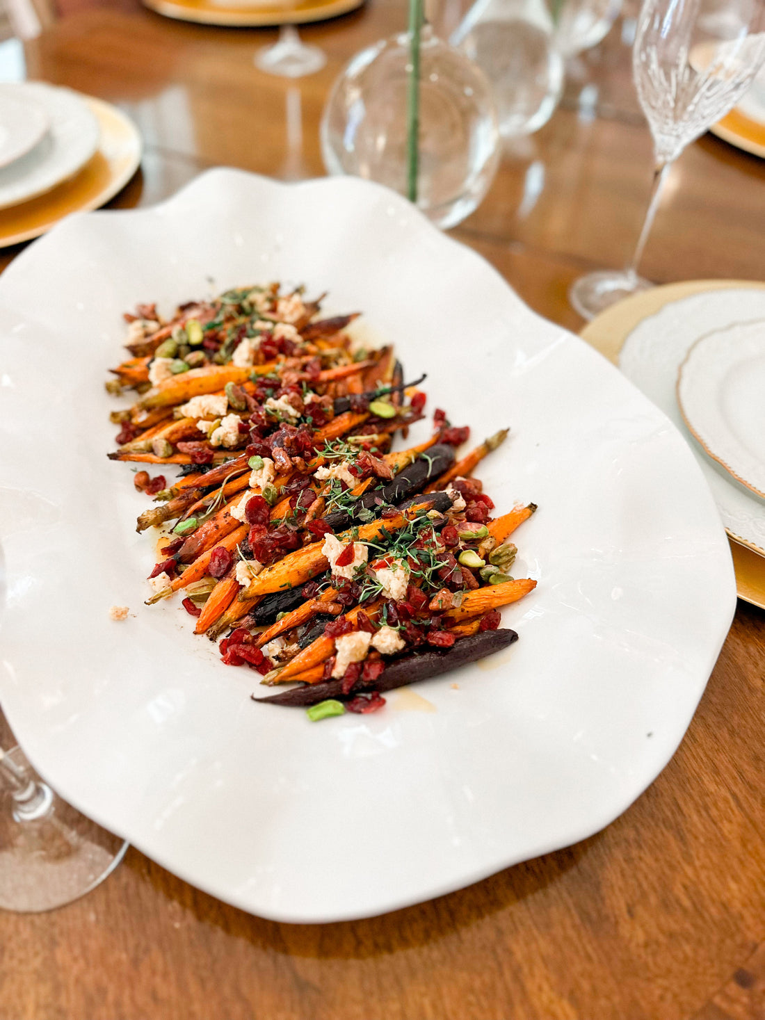 Maple Glazed Carrots with Goat Cheese — A Favorite Cozy Side Dish