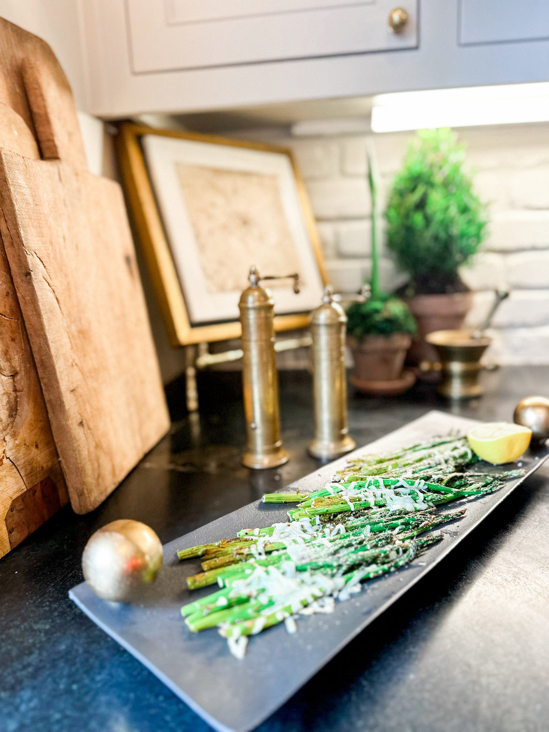 Roasted Asparagus with Parmesan & Lemon