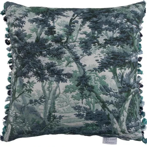 Meadowland Blues Feather Pillow