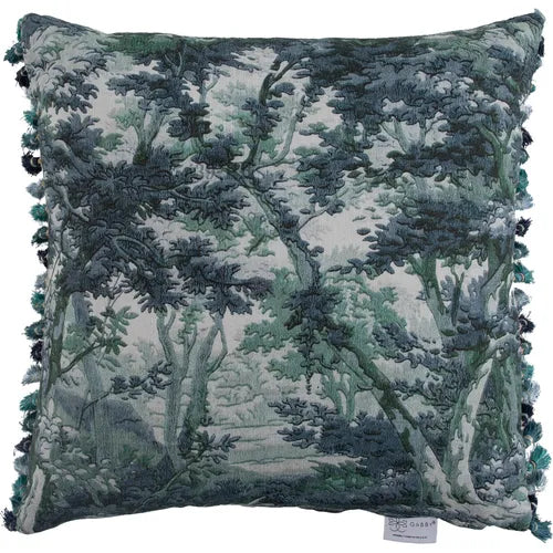 Meadowland Blues Feather Pillow