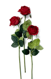 17in Elegant Red Cabbage Rose