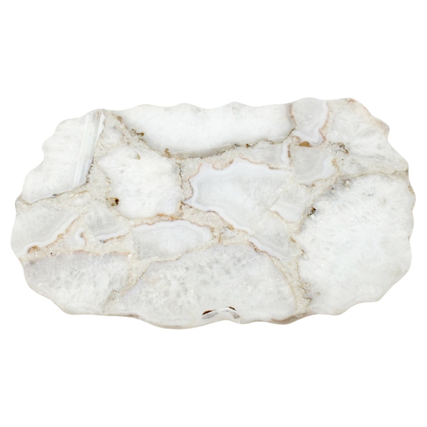 Medium White Agate Platter