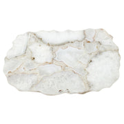 Large White Agate Platter