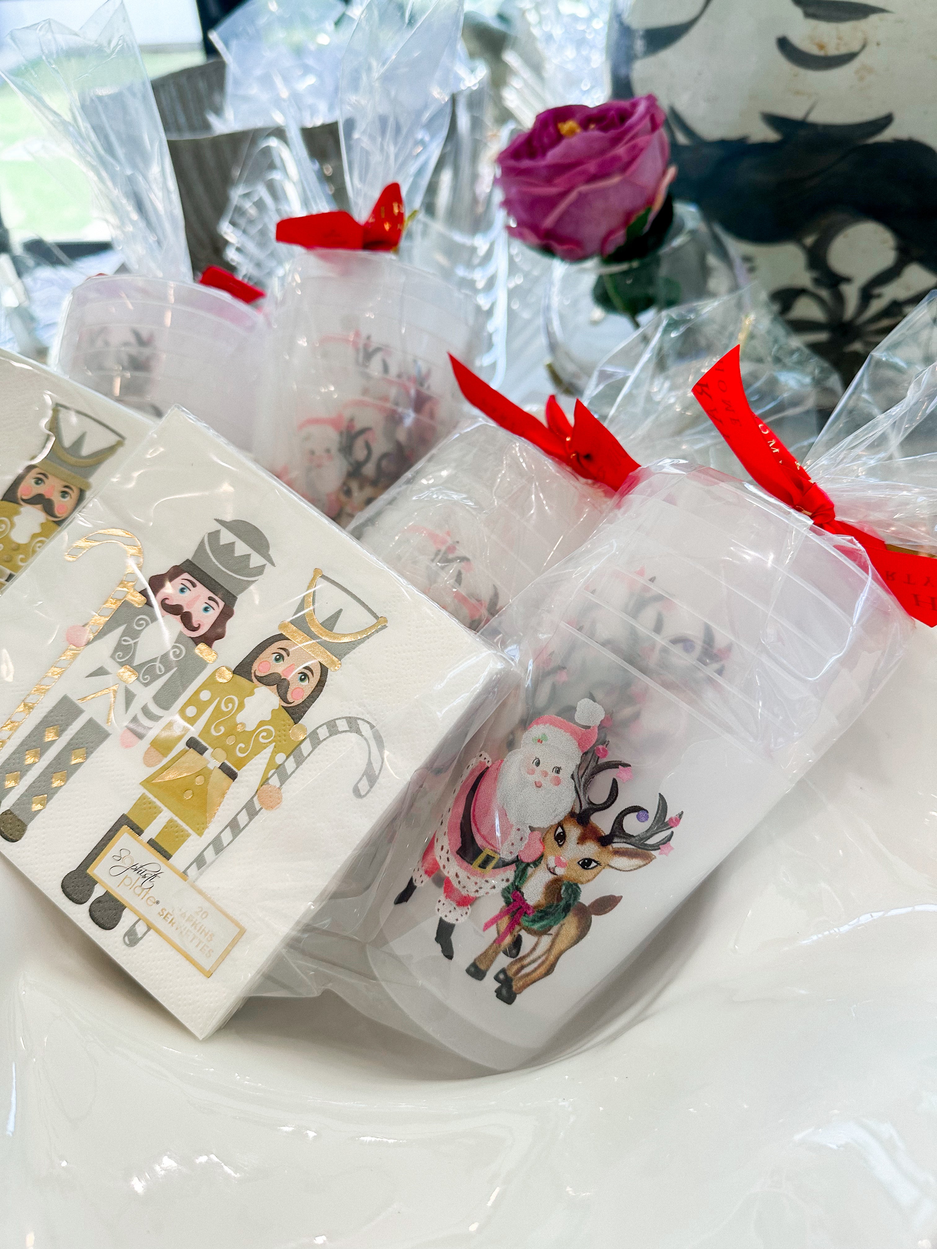 Santa Girl Frosted Cups