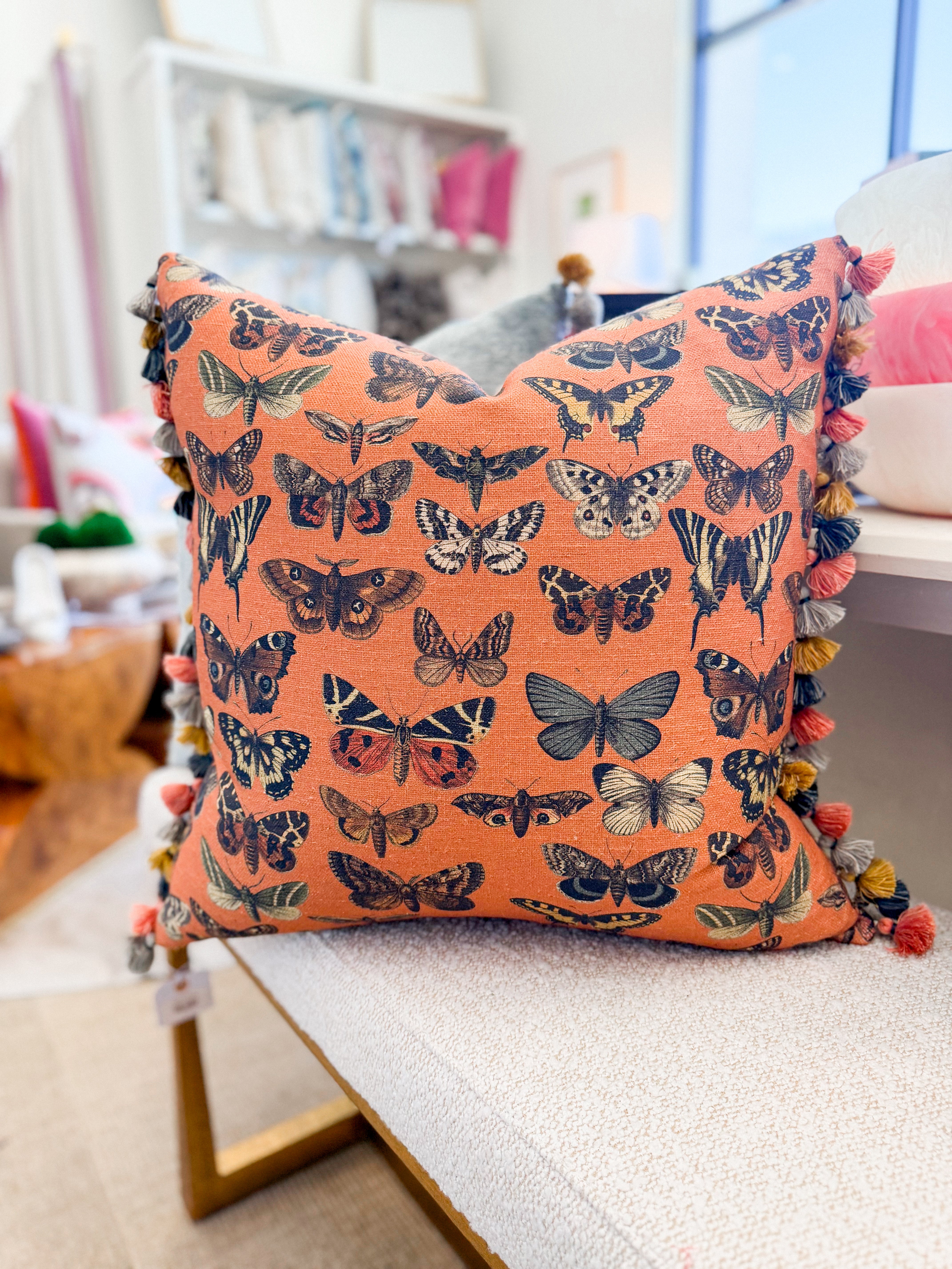 Monarch Melon Feather Pillow