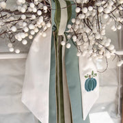 Heirloom Blue Pumpkin Wreath Sash