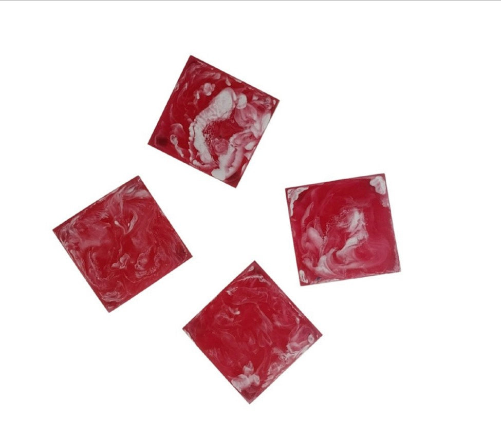 Rose Pink Coaster Set