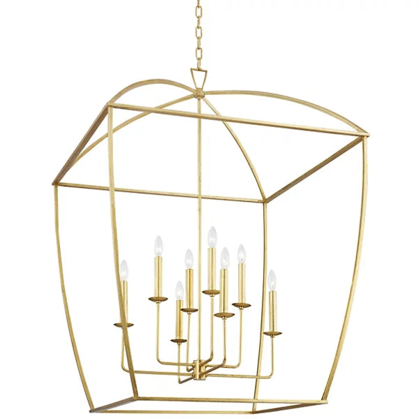 Gold 8 Light Lantern