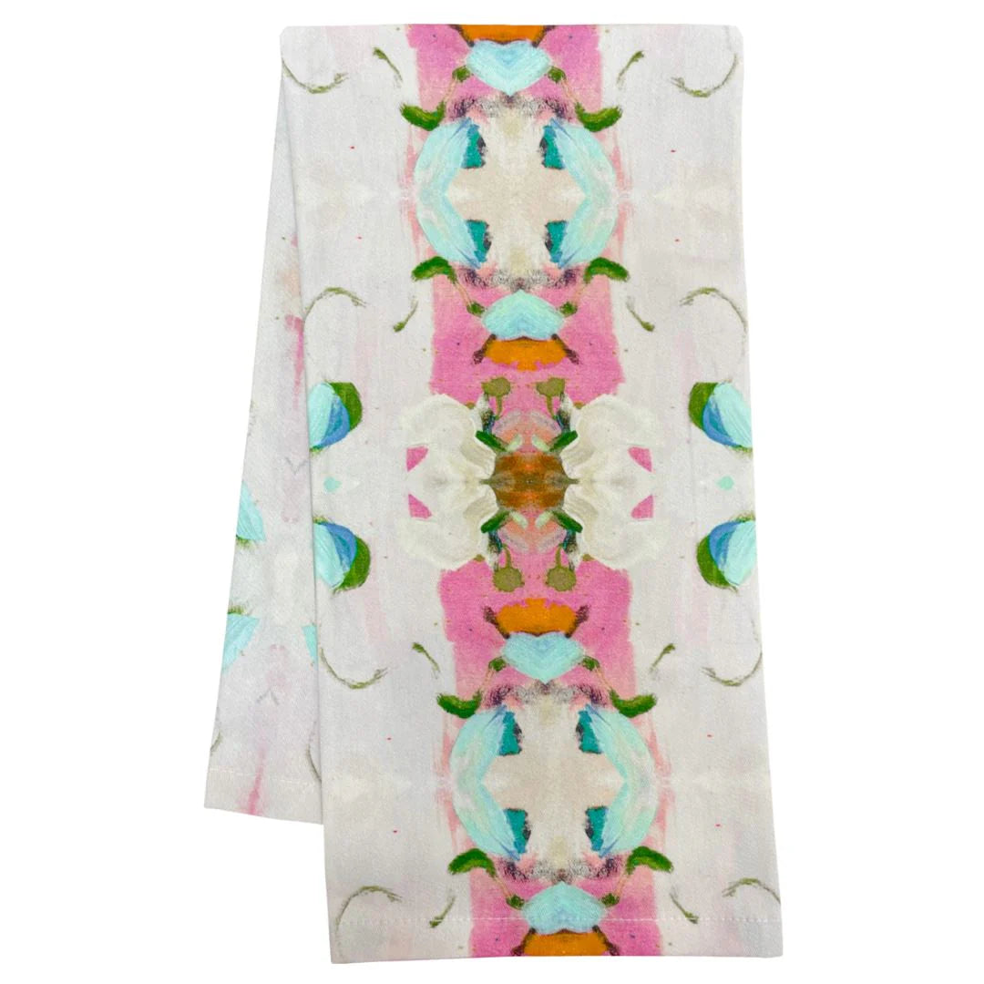 Monet’s Garden Pink Tea Towel