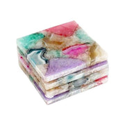 Mixed Agate Coaster Set