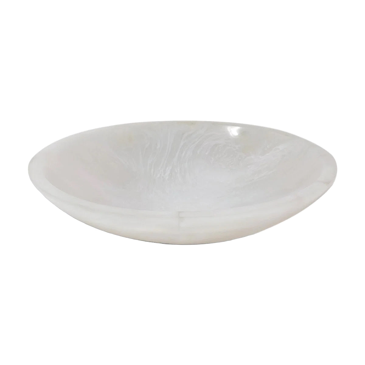 White Resin Salad Bowl