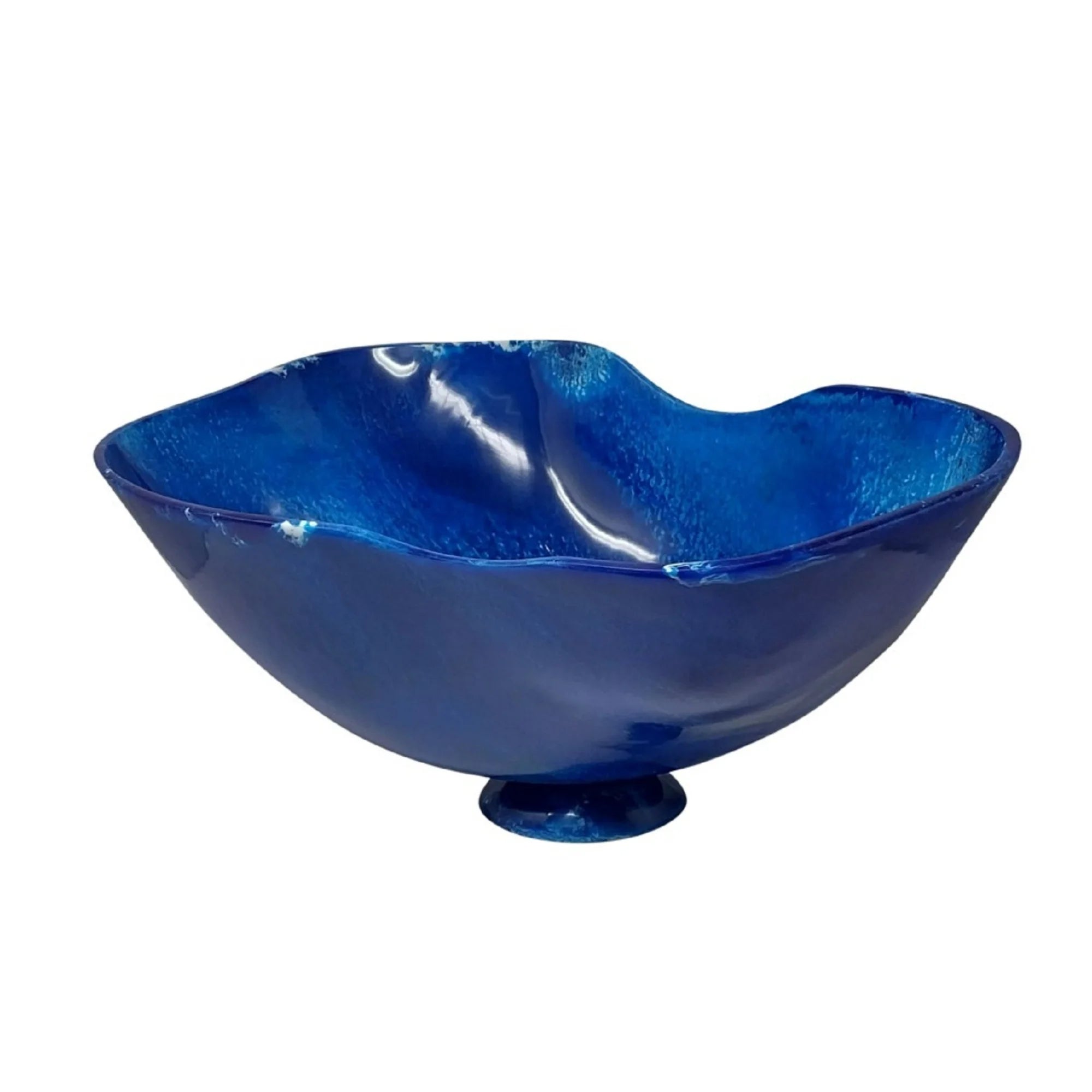 Blue Resin Fruit Bowl