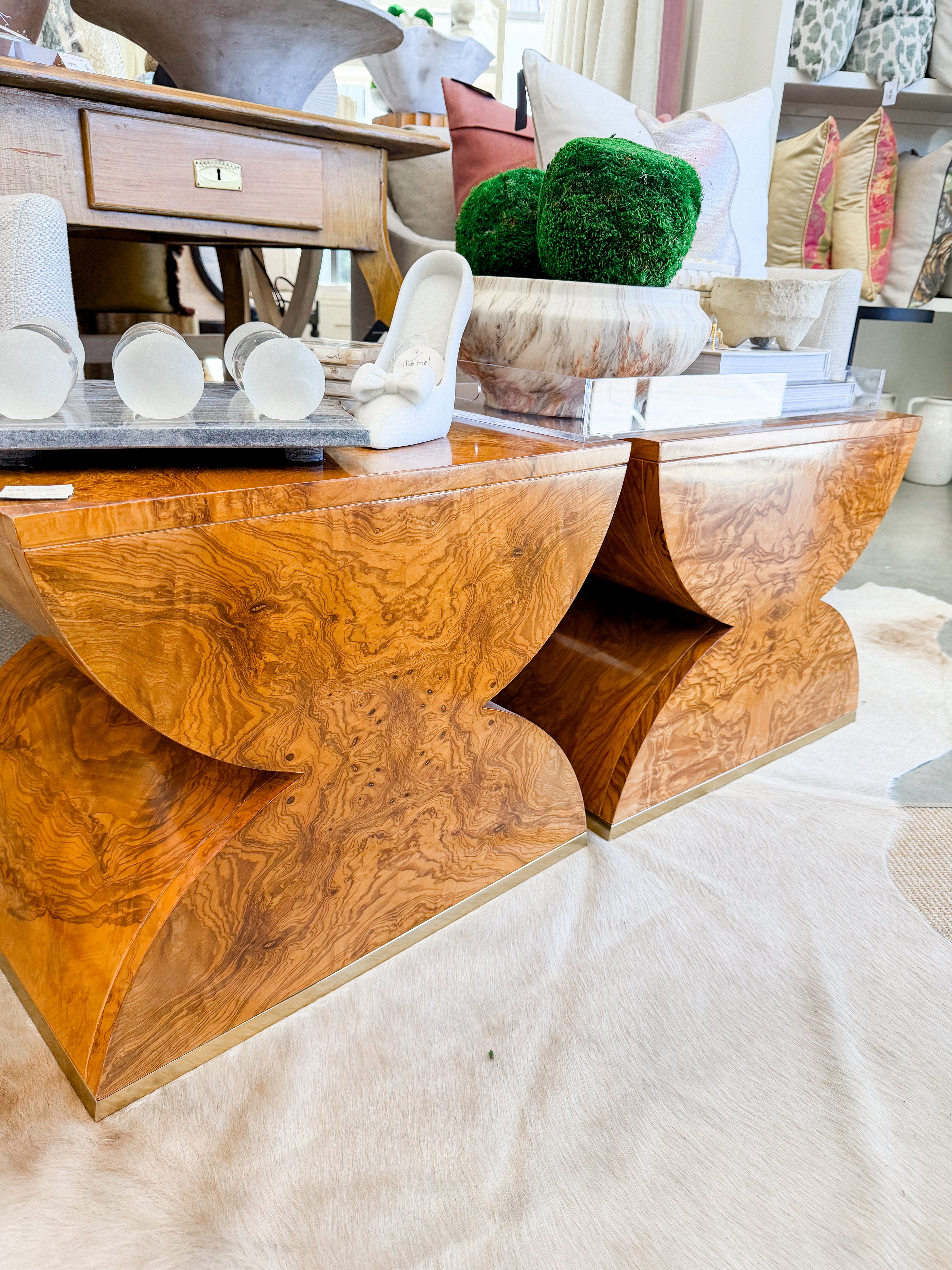 Geometric Wood Stool