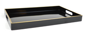 Black Rectangular Tray