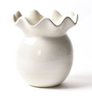 Signature White Ruffle Vase