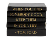 Tom Ford Leather Book Stack