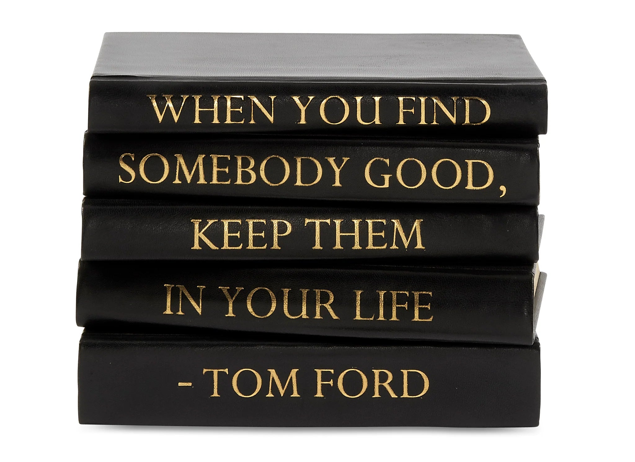 Tom Ford Leather Book Stack