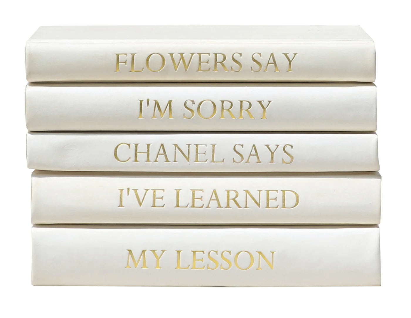Chanel Leather Book Stack