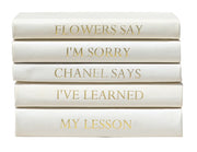 Chanel Leather Book Stack