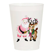 Santa Girl Frosted Cups