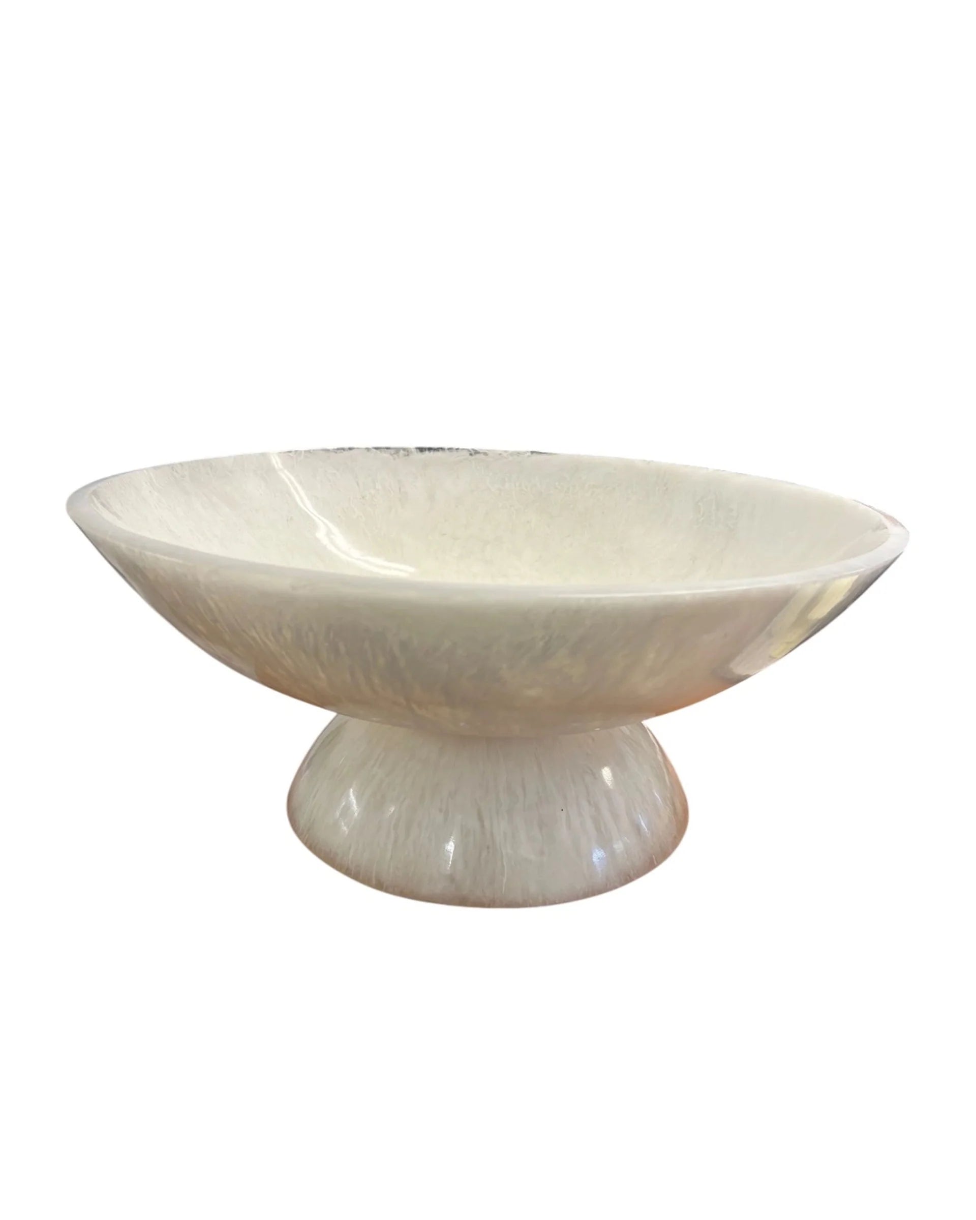 Large White Resin Bowl